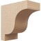 Ekena Millwork 8"W x 16"D x 16"H Classic Newport Rough Cedar Woodgrain TimberThane Corbel, Primed Tan CORUR08X16X16NEWRCPR - alternate 1